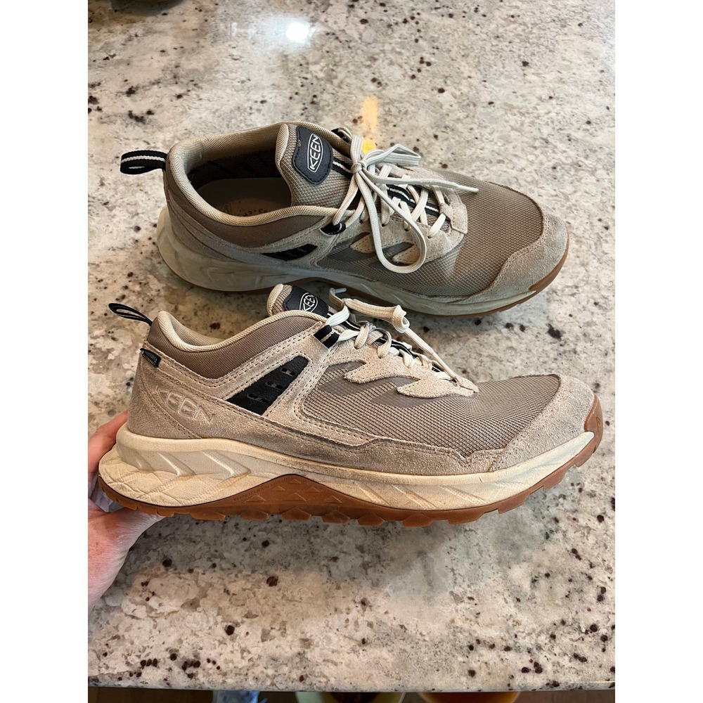 Keen NXIS Speed Waterproof Hiking Shoes Mens 11.5 Wide Tan Beige 1026111